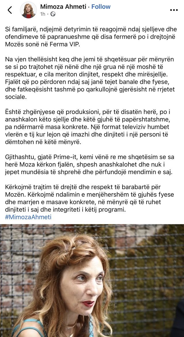 &ldquo;Po cenohet dinjiteti&rdquo;/ Familjar&euml;t e Mimoza Ahmetit