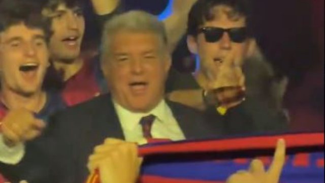 Video/ Joan Laporta, &ldquo;mbreti i pist&euml;s&rdquo;, presidenti i