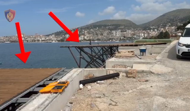 Ndërtim i paligjshëm në plazhin e Sarandës, arrestohen 8