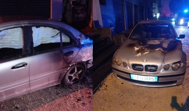 Digjen 3 makina pran&euml; Post&euml;s Shqiptare n&euml; Tiran&euml;, dyshohet