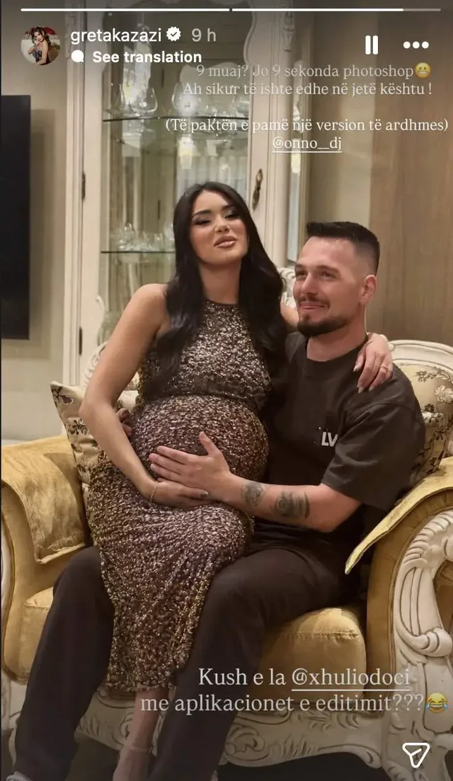 Greta Kazazi në pritje të ëmbël? FOTO që ngriti