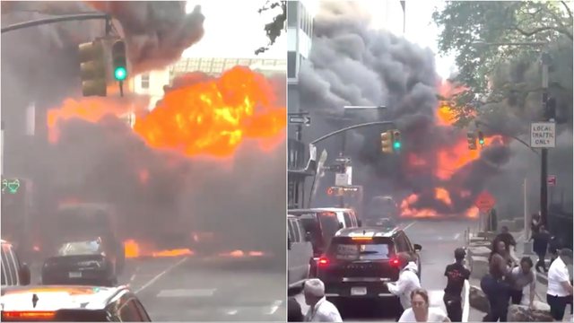 Video/ Panik n&euml; Manhattan! Makina shp&euml;rthen n&euml; mes t&euml;