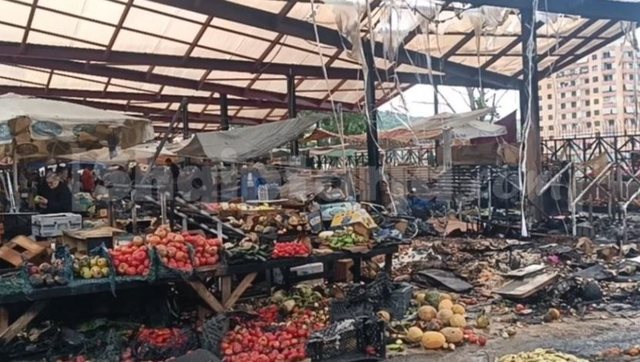 Zjarri në tregun e fruta-perimeve, kamera e sigurisë tradhton dy