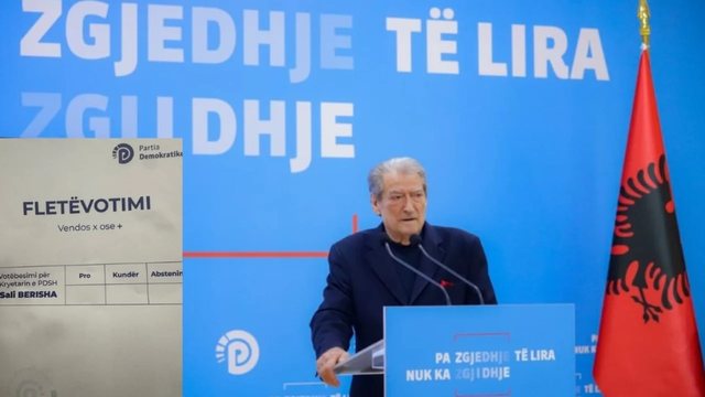 Del rezultati i zgjedhjeve brenda PD, Sali Berisha rizgjidhet krzyetar me 37