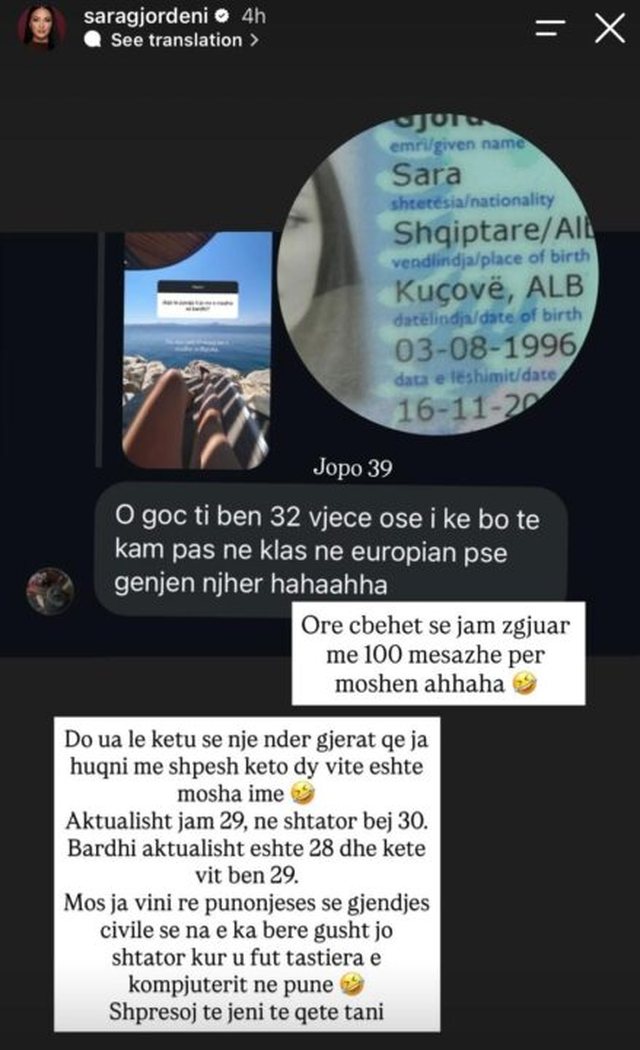 FOTO/ Ndjek&euml;sit mendojn&euml; se ajo po g&euml;njen p&euml;r mosh&euml;n,