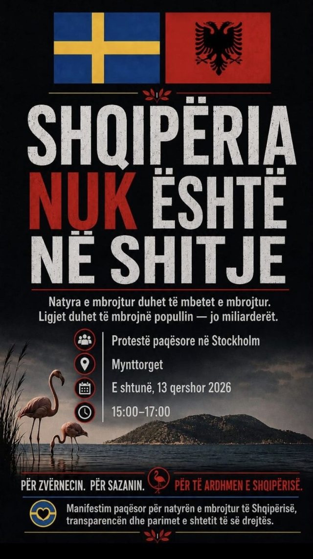 Protesta kundër projektit në Zvërnec po zgjerohet/ Në Suedi,