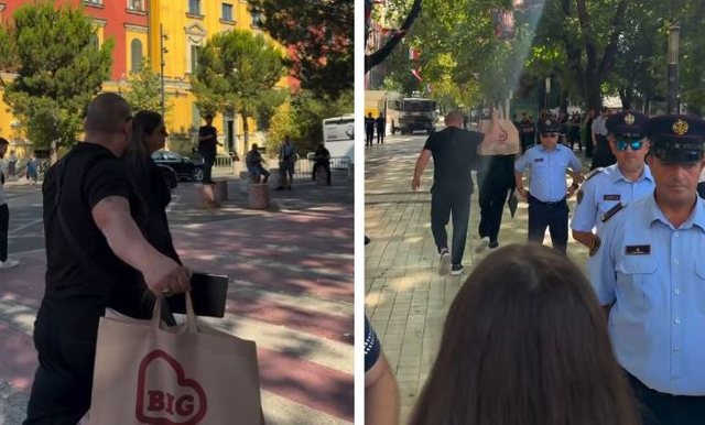 Frikë nga vezët! Sara Mile shkon me truprojë në Kuvend,