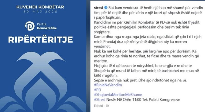 Reperi i njohur Stresi drejt politik&euml;s, shpall kandidatur&euml;n p&euml;r