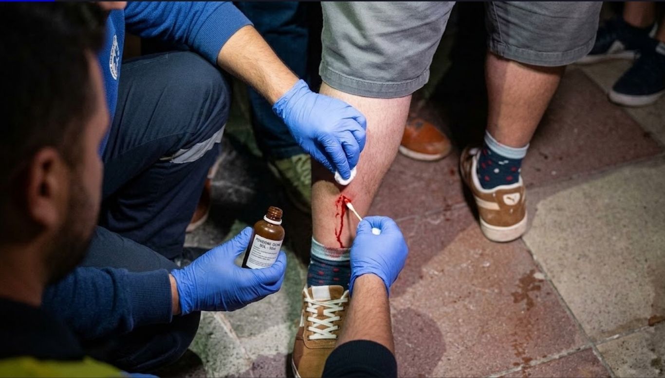 Incident i r&euml;nd&euml;! Turisti plagoset nga bomba tymuese e policis&euml;,